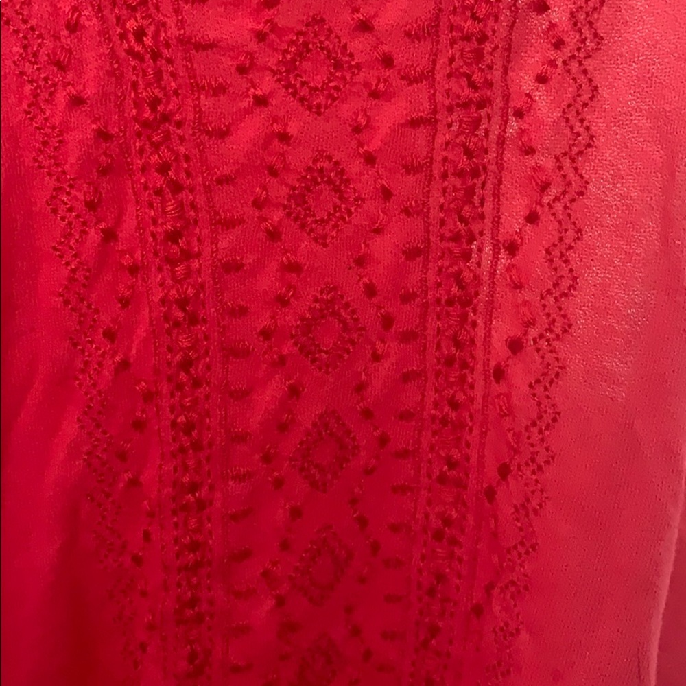 Red Patterned Tank Top Rue 21 - Picture 3 of 3